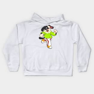 Dog at Running Kids Hoodie